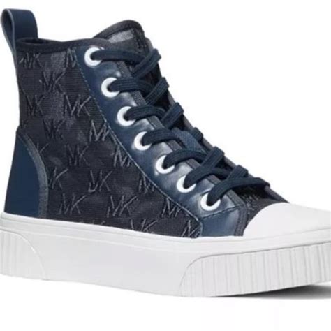 michael michael kors gertie high top logo mesh sneakers|Michael Michael Kors Women's Gertie High.